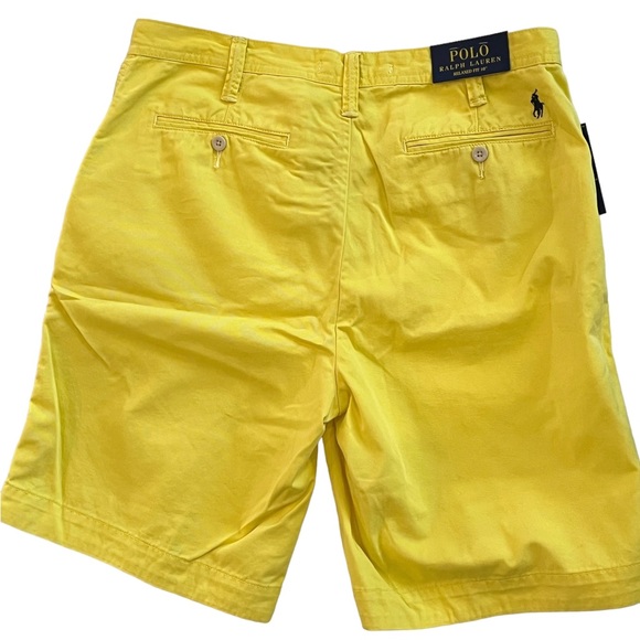 NWT Men’s Yellow Polo Ralph Lauren Relaxed Fit 10” Shorts - Picture 5 of 8